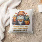 Gnome at home cosy - pumpkin design クッション (ブランケット)