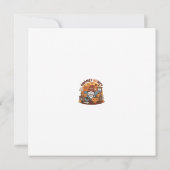 Gnome at home seasonal pumpkin design 招待状 (裏面)