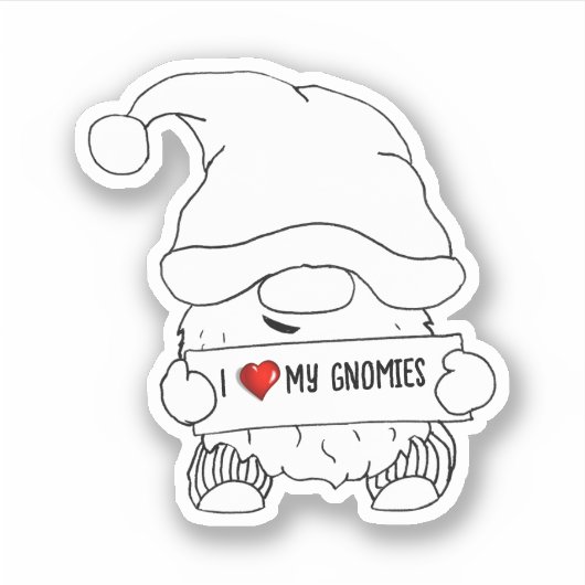 Gnome Christmas シール (正面)