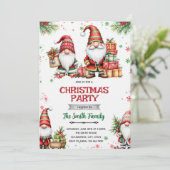 Gnome Christmas party Invitation 招待状 (スタンド正面)