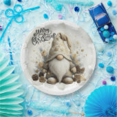 Gnome Christmas Plate ペーパープレート (パーティー)