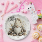 Gnome Christmas Plate ペーパープレート (パーティー)