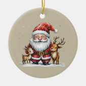 Gnome Christmas Winter Season Gnomes Lover Holiday セラミックオーナメント (正面)