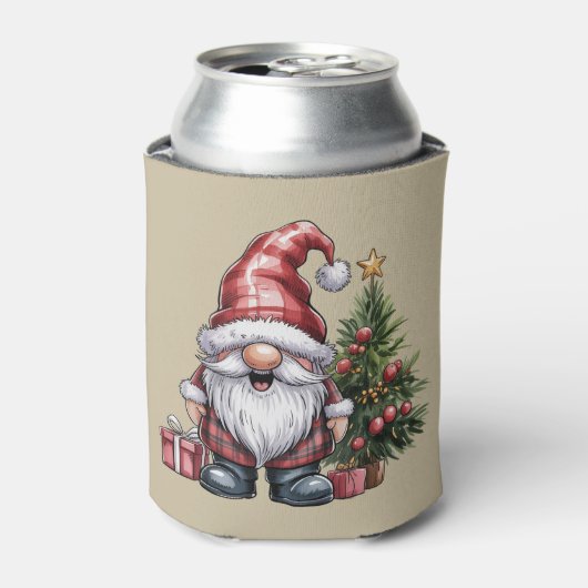 Gnome Christmas Winter Season Gnomes Lover Holiday 缶クーラー (缶正面)
