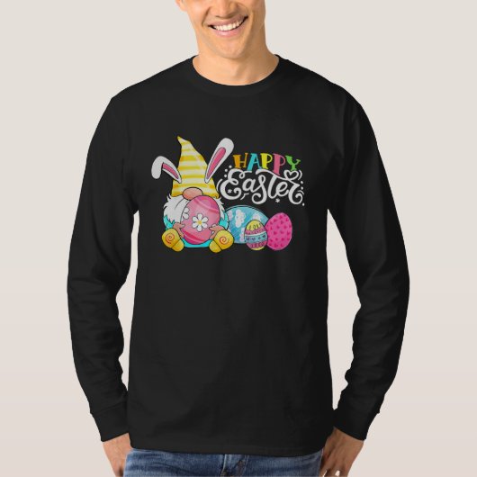 Gnome Easter Hug Egg Bunny Gnome Spring Gnomies Ha Tシャツ (正面)