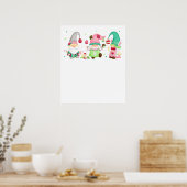 gnome easter, retro, vintage ポスター (キッチン)