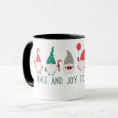 Gnome for the Holidays cute fun Christmas  マグカップ (正面左)
