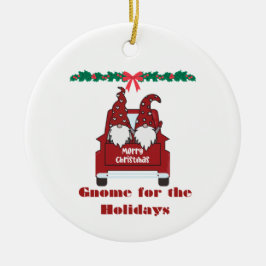 Gnome for the Holidays on a  セラミックオーナメント
