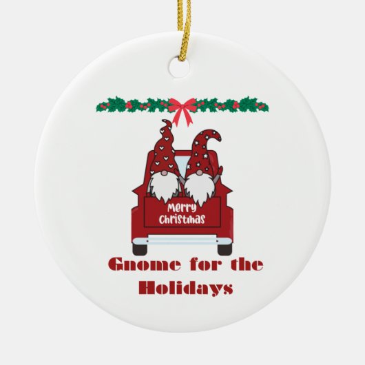 Gnome for the Holidays on a  セラミックオーナメント (正面)
