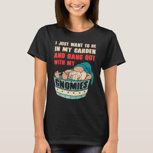 Gnome Gardening For Gnome Gardener Gnomes Addict Tシャツ (正面)