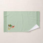 Gnome & Gold, Three Stripes on Light Laurel Green  バスタオルセット (ハンドタオル)