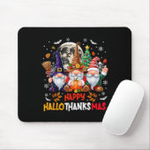 Gnome Hallothanksmas Halloween Thanksgiving Christ マウスパッド (マウス)