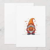 gnome halloween 招待状 (正面/裏面)