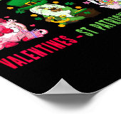 Gnome Happy Valentine St Patrick Easter Happiness  ポスター (角)