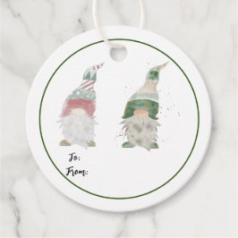 Gnome Holiday Gift Tags フェイバータグ