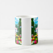 Gnome Hugging Cat コーヒーマグカップ (中央)