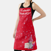 Gnome in love with rainbow heart エプロン (インサイチュ)