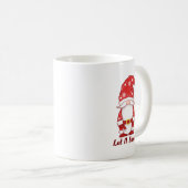 Gnome in Snowflake Hat Let It Snow コーヒーマグカップ (正面右)