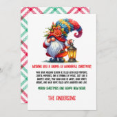 Gnome Inspired Christmas Cards シーズンカード (正面/裏面)
