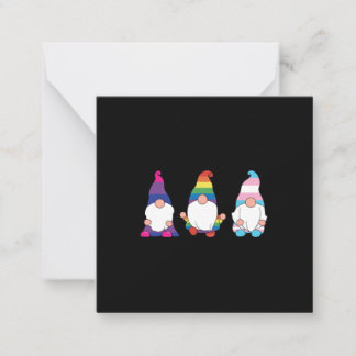 Gnome LGBTQ Bisexual Transsexual Ally ノートカード