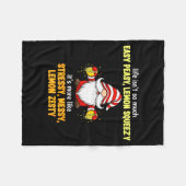 Gnome - Life Isn't So Much Easy Peasy Lemon Squeez フリースブランケット (正面(横))