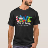 Gnome Love Needs No Words Autism Awareness For Kid Tシャツ (正面)