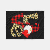 Gnome Love Valentine Gnomes Valentines Day Men Wom フリースブランケット (正面(横))