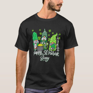 Gnome Nurses Saint Pattys Scrub Nurse St Patricks  Tシャツ