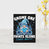Gnome One Fights Alone 糖尿病啓発 カード (黄色い花)