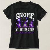 Gnome One Fights Alone Chiari Malformation Awarene Tシャツ (デザイン正面)