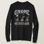 Gnome One Fights Alone Dyslexia Awareness Tシャツ (デザイン正面)