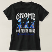 Gnome One Fights Alone Hydrocephalus Awareness  Tシャツ (デザイン正面)