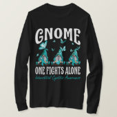 Gnome One Fights Alone Interstitial Cystitis Aware Tシャツ (デザイン正面)