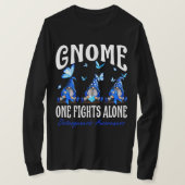 Gnome One Fights Alone Osteogenesis Awareness  Tシャツ (デザイン正面)