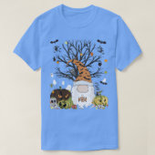 Gnome Pumpkin Monsters Tee Bats Ghost Coffee Lover Tシャツ (デザイン正面)