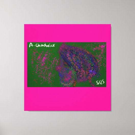 Gnome Quilted Pattern  キャンバスプリント (正面)