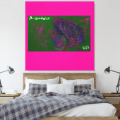 Gnome Quilted Pattern  キャンバスプリント (インサイチュ (寝室))