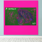 Gnome Quilted Pattern  キャンバスプリント (インサイチュ (ウッドフロア))