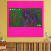 Gnome Quilted Pattern  キャンバスプリント (インサイチュ (リビング))