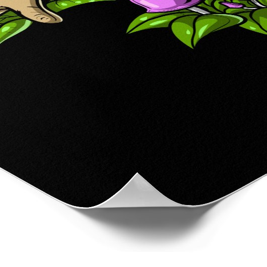 Gnome Riding Frog ポスター (角)