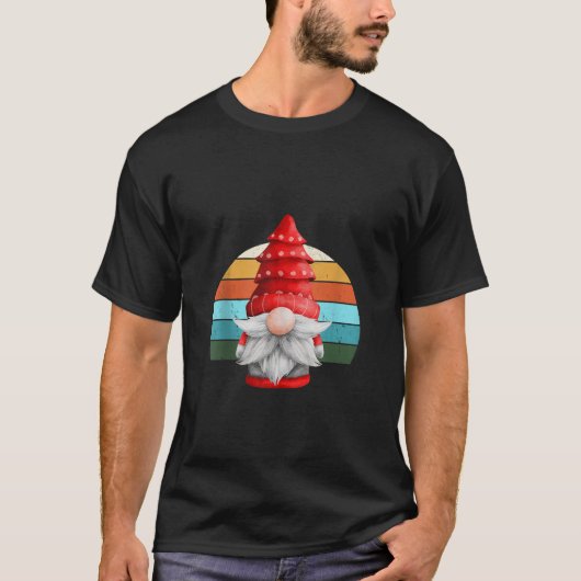Gnome Santa Christmas Tree Lights Xmas Teens Tank  Tシャツ (正面)