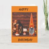GNOME SAYS *FALL BIRTHDAYS RULE* BIRTHDAY CARD カード (正面)