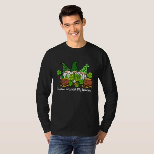 Gnome Shamrock Let Shenanigans Begin St Patricks D Tシャツ (正面フル)