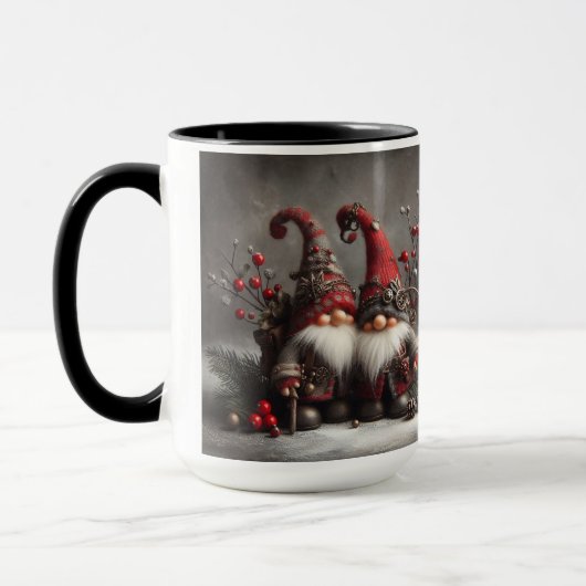 Gnome SteamPunk Christmas Coffee Mug Cup マグカップ (左)