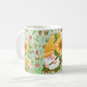 GNOME sunflower, for Gnome Lovers, Coffe コーヒーマグカップ (正面左)