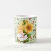 GNOME sunflower, for Gnome Lovers, Coffe コーヒーマグカップ (中央)