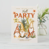 Gnome Thanksgiving Fall Party 招待状 (スタンド正面)