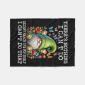 Gnome There's Nothing I Can't Do Except Reach The フリースブランケット (正面(横))