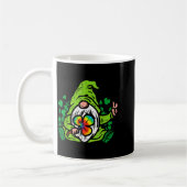 Gnome Tie Dye Shamrock Clover St Patricks Day Hipe コーヒーマグカップ (左)