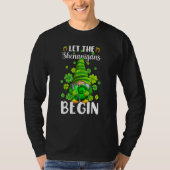 Gnome Tie Dye Shamrock Let Shenanigans Begin St Pa Tシャツ (正面)